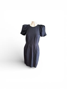 Gucci Black Structured Sheath Dress | Puff Sleeve | Made in Italy | IT 38